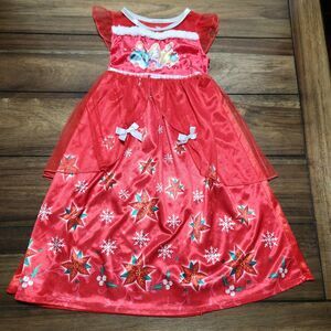 Disney Princess Christmas Red Dress 4T